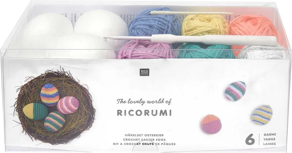 Œufs de Pâques au crochet incassables - Déco Ricorumi colorée