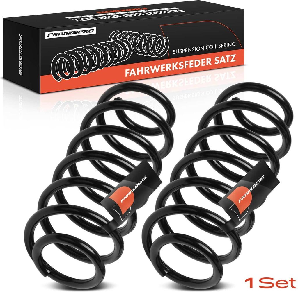 Frankberg 2x Fahrwerksfeder Hinterachse für Toyota Yaris P9 1.8L 2007-2011