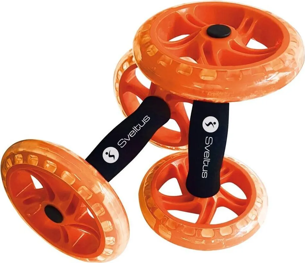 Double vélo pour abdominaux Sveltus - Roue abdo orange OSFA efficace