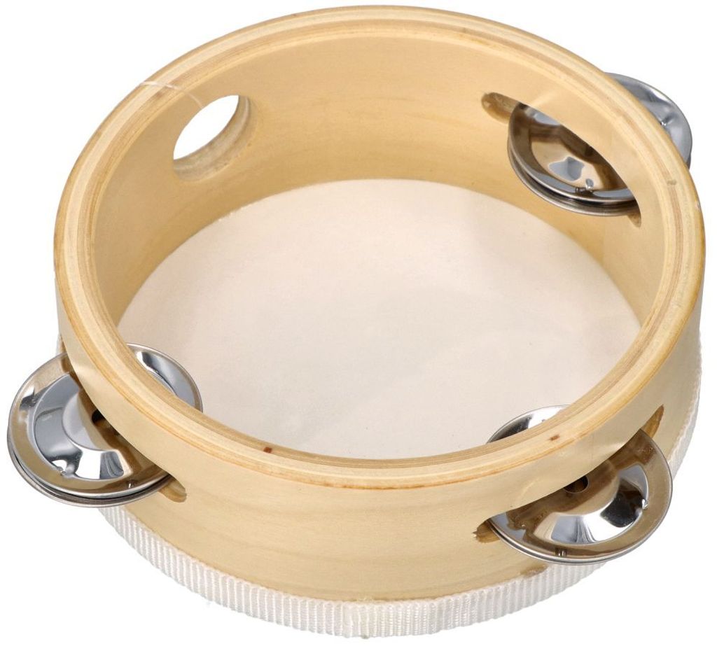 Goki Tamburin Sonnenschein • Kinder-Musikinstrument Aus Holz • 14,5 Cm