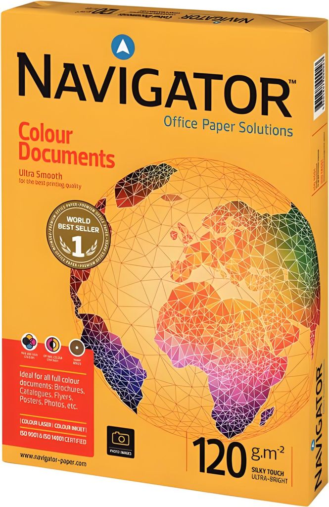 Navigator Colour Documents Kopierpapier A3 120g weiß sehr hohe Weiße
