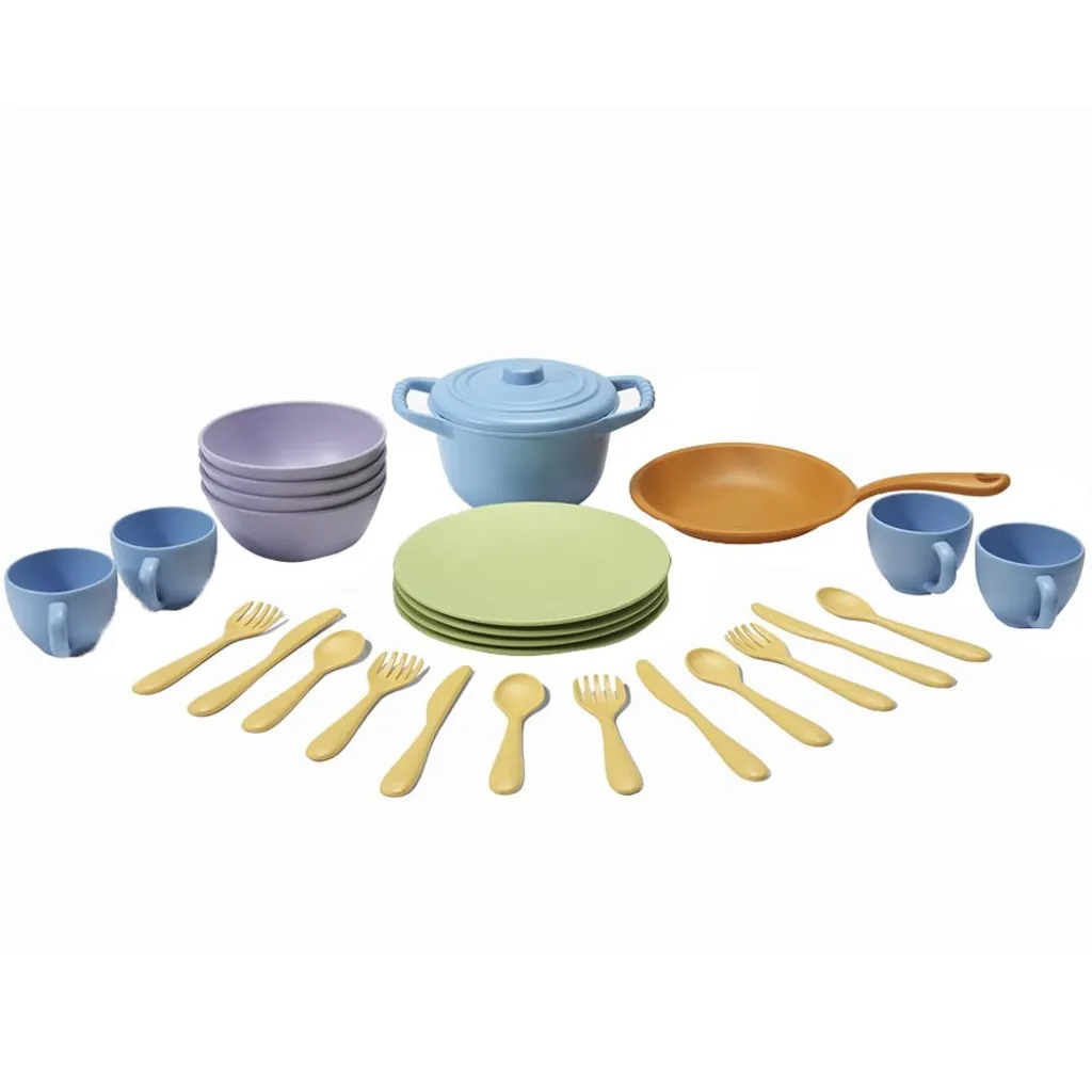 Vaisselle enfant sans BPA : Set de salle à manger Green Toys incassable