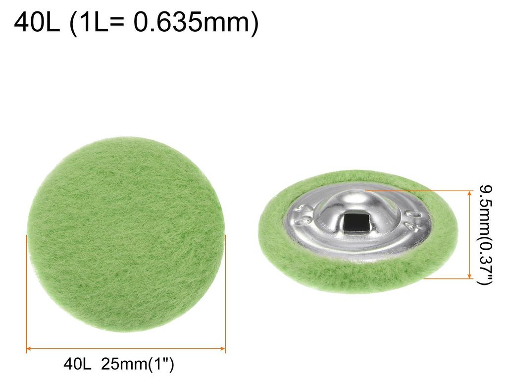 10 Stš¹ck Stoffbezogene Kn?pfe 25mm Runde Plš¹sch Bezogene Metall Knopf Stoff bedeckt mit Metallschaft N?hkn?pfe Bastelkn?pfe zum N?hen Basteln...