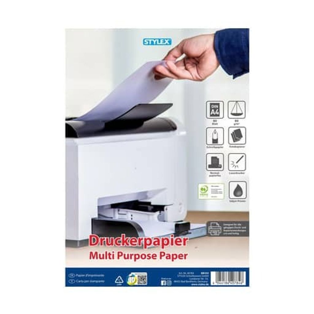 80 Blatt Druckerpapier / Kopierpapier / Farbe: weiß