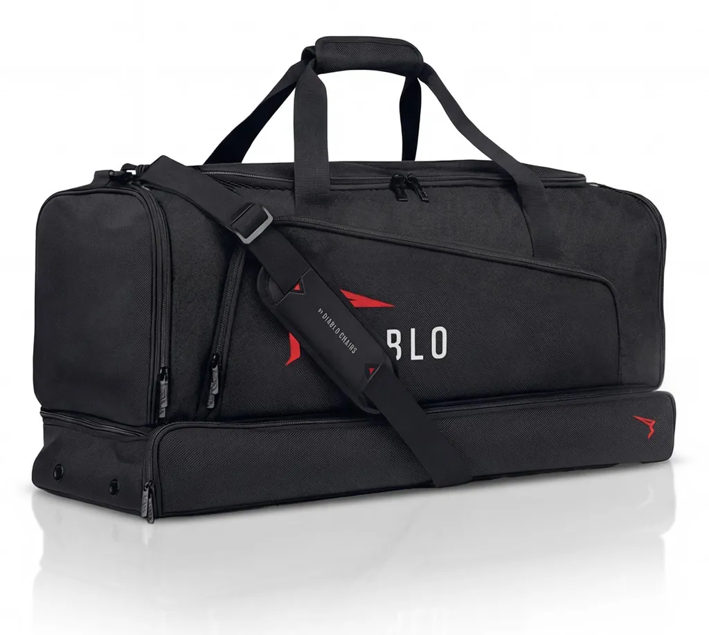 Sac de sport Diablo Chairs grande capacité 68L : ultra résistant et noir