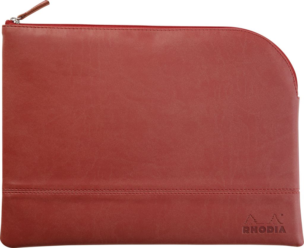 Rhodia Rhodiarama Etui aus Kunstleder Reißverschluss, 21x28 cm Nacarat 116728C