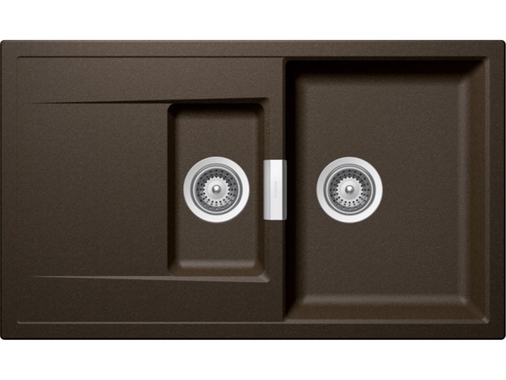 Schock Auflage-Einbauspüle Mono D-150 A Bronze inkl. Holzschneidbrett