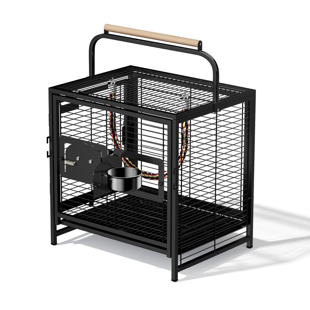 Cage pour perruches et perroquets FCH, volière avec poignée Image du produit 