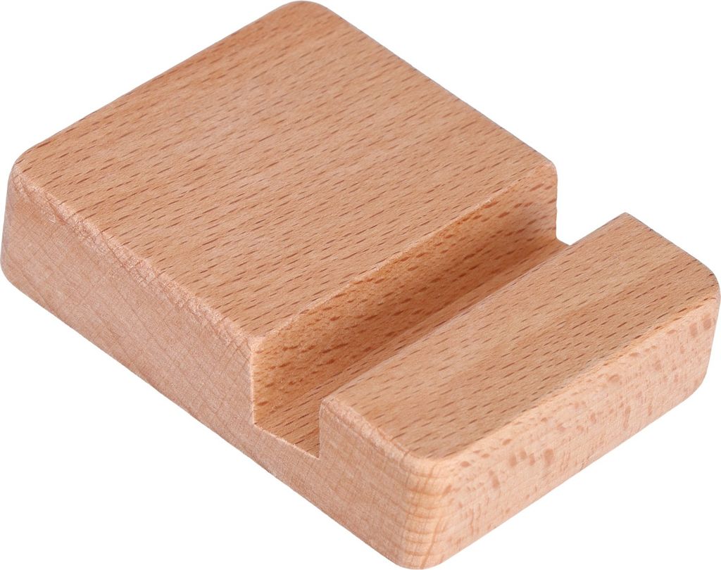 Telefonständer aus Holz, kompakt, langlebig, universell, schlicht, stilvoll, modern, Telefonhalter für Zuhause und Büro