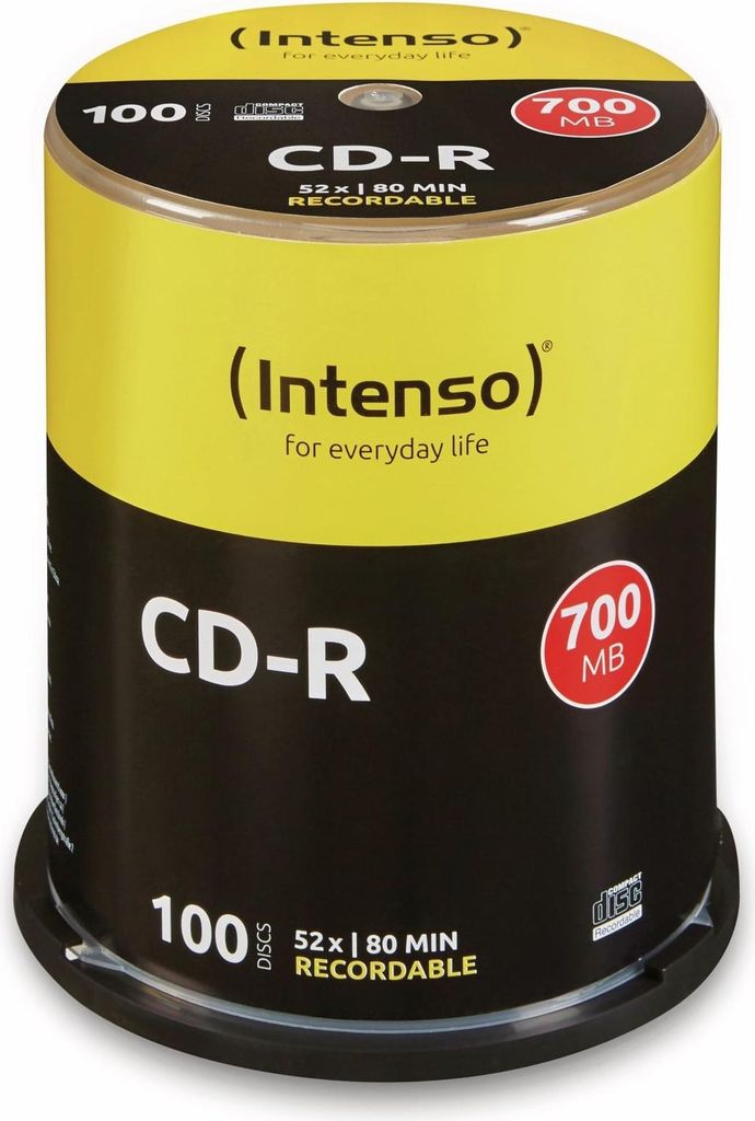 100 Intenso CD-R 700 MB Obrázok produktu 
