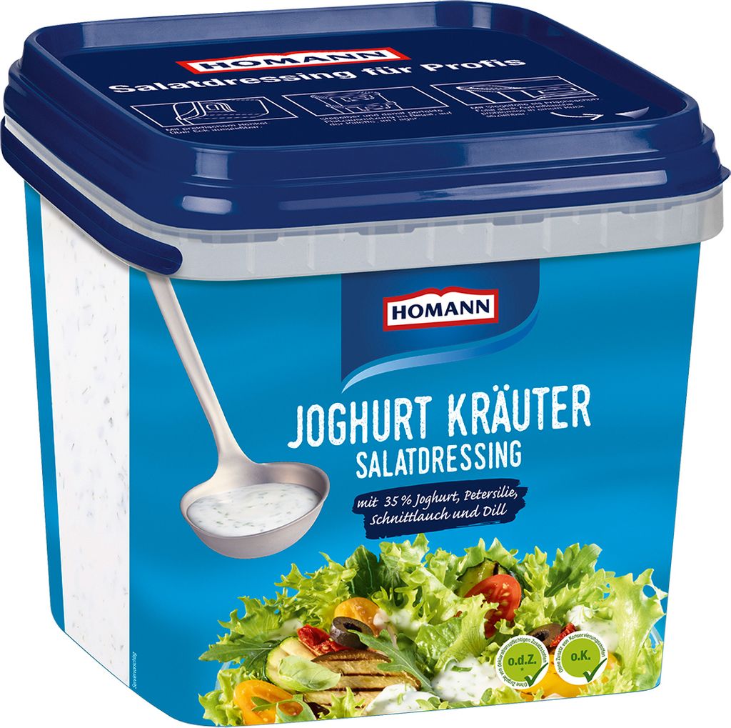 Homann Joghurt Kraeuter Dressing mit feinen Kraeutern 4000ml