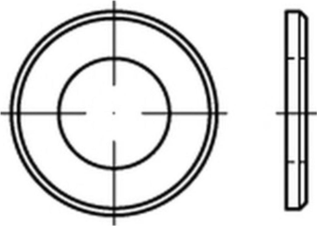 Reyher Scheiben ISO 7090 24 (25x44x4) HV, Zn8 (200 Stück)