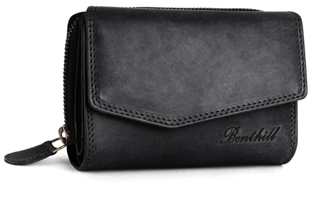Benthill Damen Geldbörse Echt Leder - Portemonnaie mit RFID Produktbild 