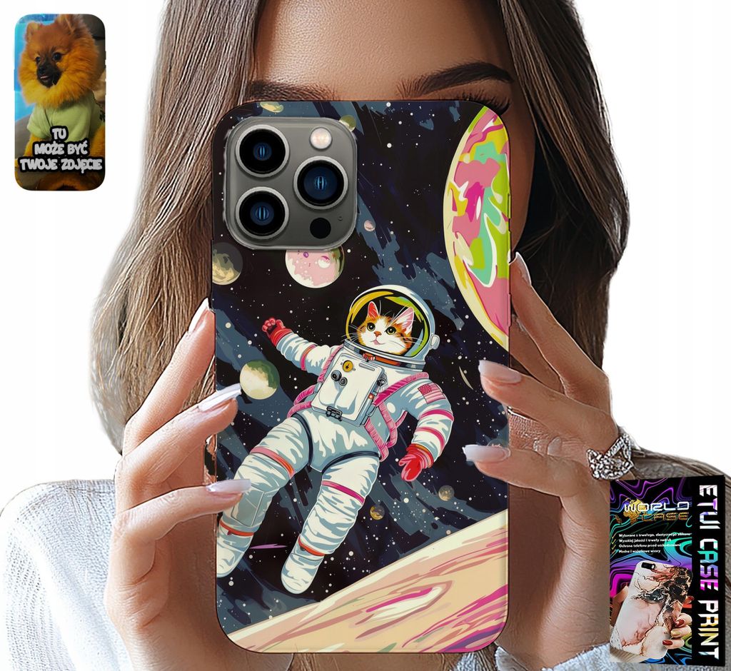 Fall Für Iphone 13 Pro - Katze Astronaut Raum Katze Fall