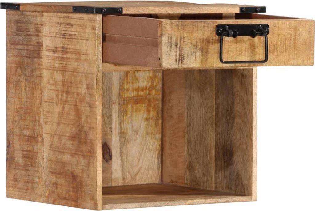 vidaXL Nachttisch 40x30x37 cm Massivholz Mango