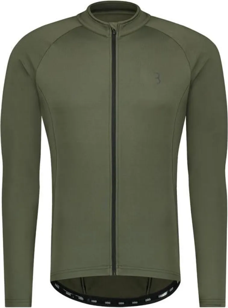 Maillot vélo manches longues BBB Transition Olive idéal pour la mi-saison