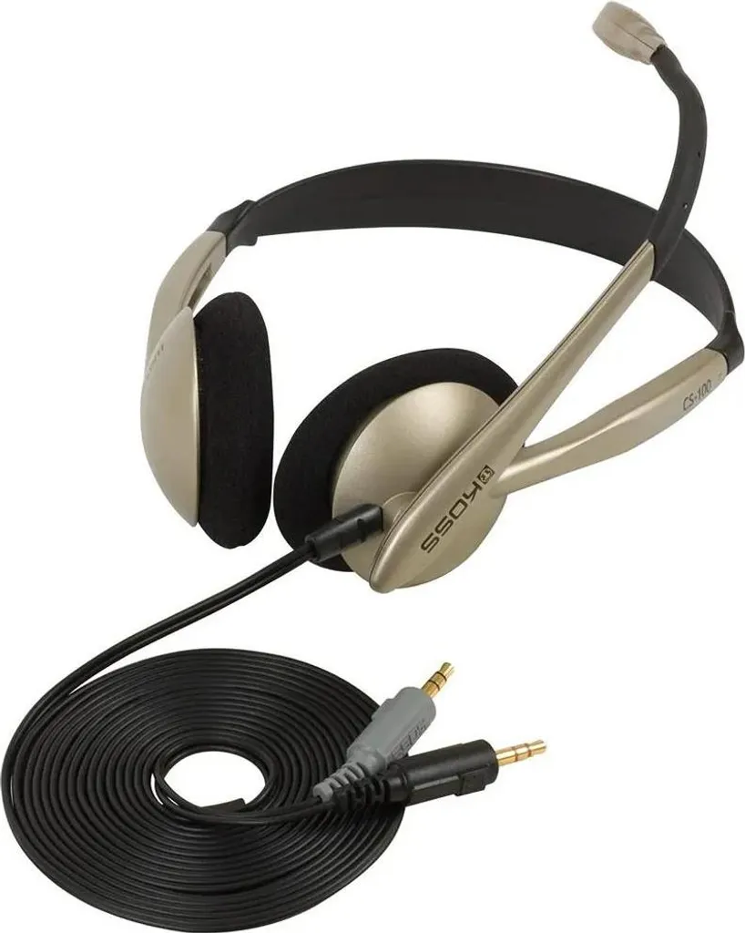 Koss CS100 Cuffie Cablate con Microfono Nero/Oro - Audio Cristallino