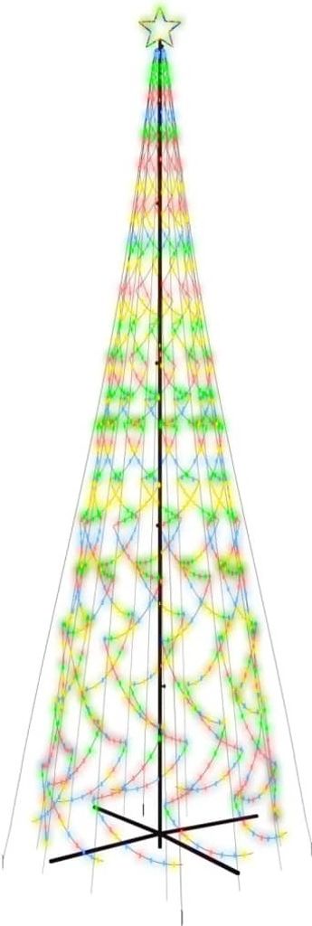 LED-Weihnachtsbaum Kegelform Mehrfarbig 3000 LEDs 230x800 cm