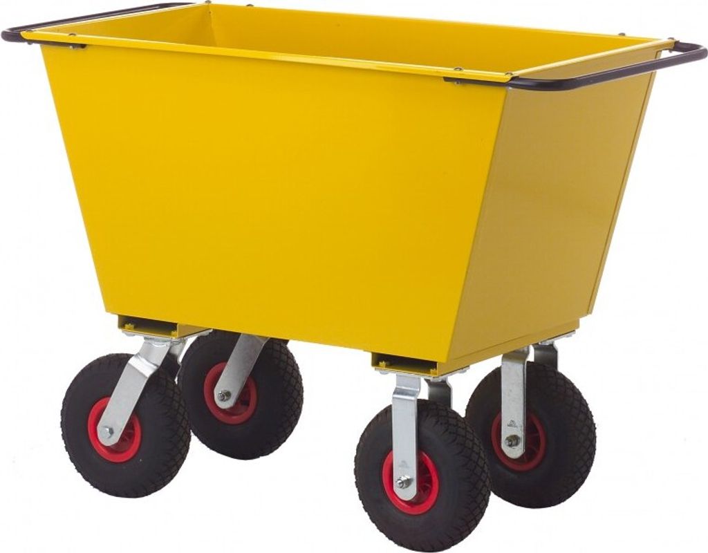 RAVENDO FW 300-4L Futterwagen Transportwagen Futterkarre Schubkarre 400kg 300l
