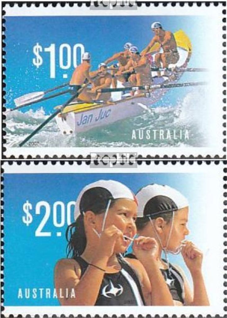 Briefmarken Australien 2007 Mi 2791-2792 Paar,2793-2794 (kompl.Ausg.) postfrisch Schwimmen