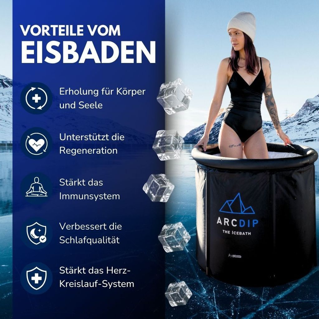 ArcDip Eisbad Eisfass Badefass Cold Plunge zum Eisbaden 70 Produktbild 3