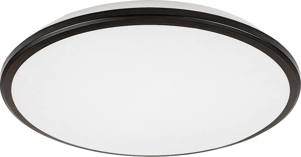 Plafonnier LED Puissant 45W Noir 48 cm Engon à Éclairage Homogène