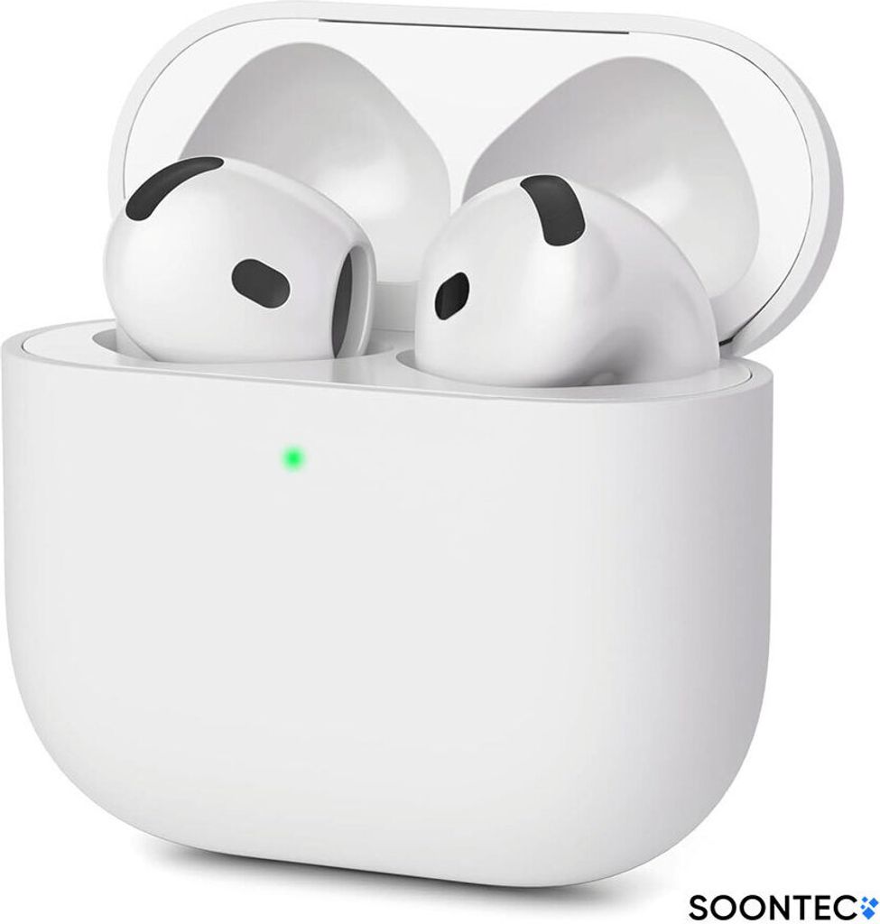 SOONTEC Hülle für AirPods 4 Generation Case Silikon Schutzhülle Kopfhörer Etui Slim Cover in transparent