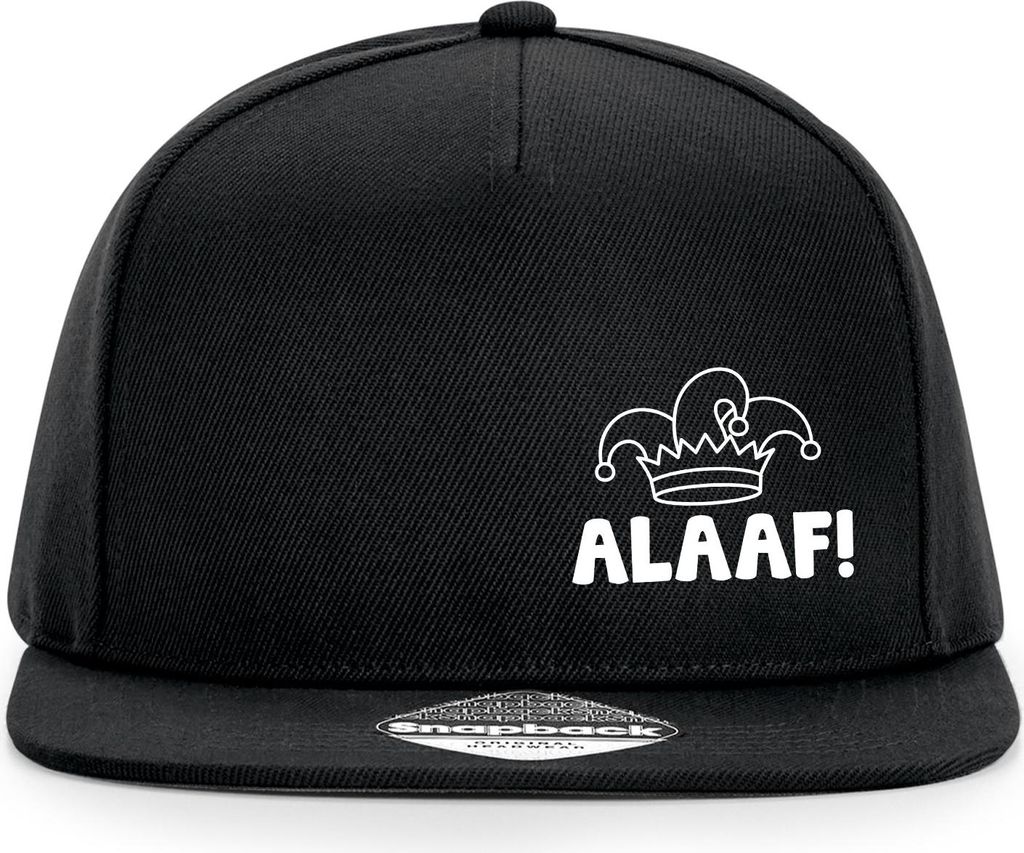 Huuraa Cappy Mütze Alaaf Narrenkappe Black Polyester Snapback Kappe Geschenkidee