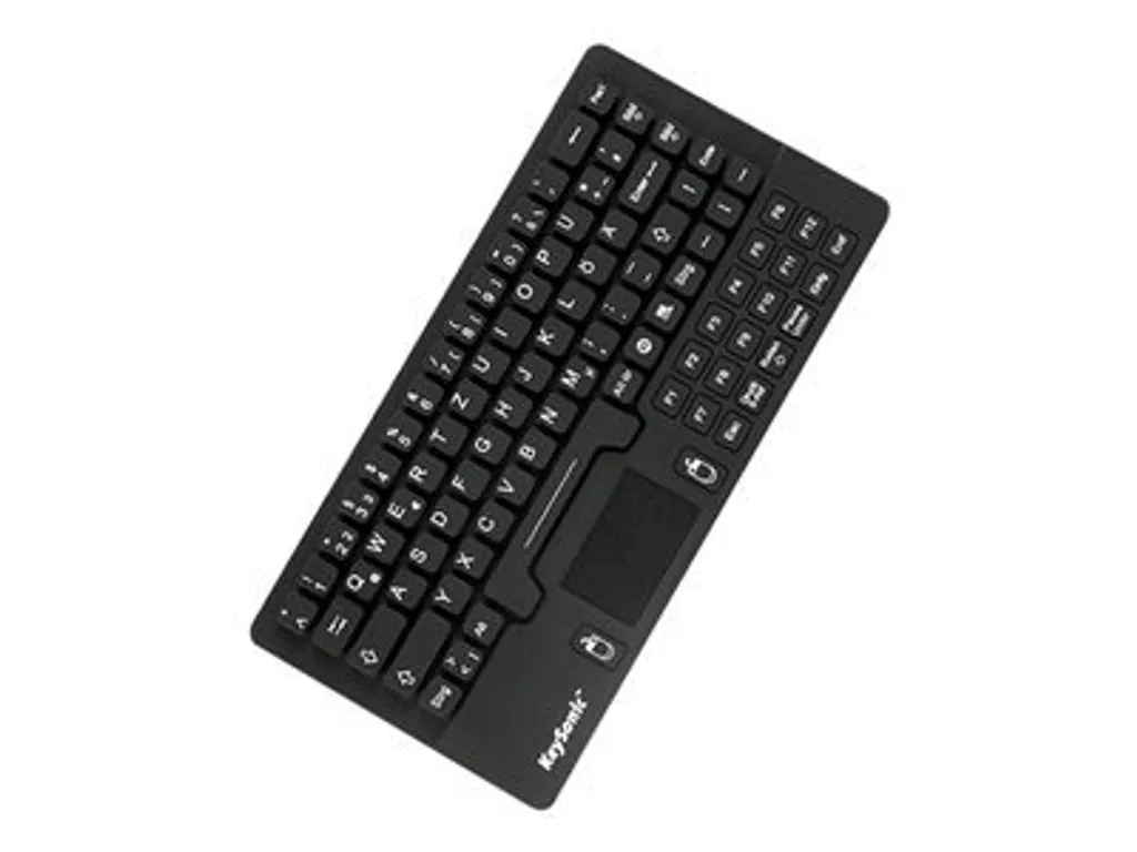 Clavier médical et industriel KeySonic KSK-5031IN IP68 Silicone Noir