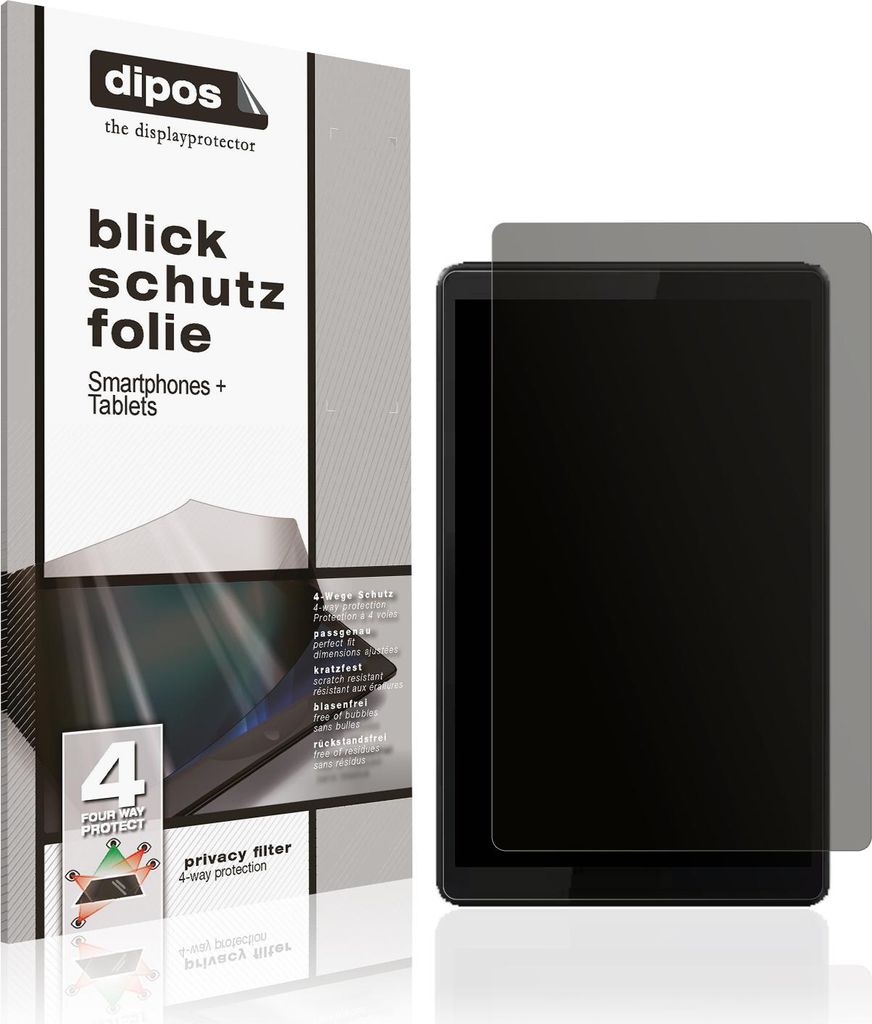Blickschutzfolie für Lenovo Tab M8 Gen 3 matt Schutzfolie Folie Display Schutz dipos
