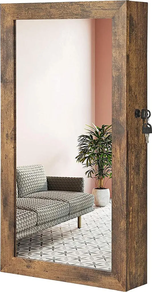 Fini les bijoux perdus avec cette armoire suspendue marron vintage