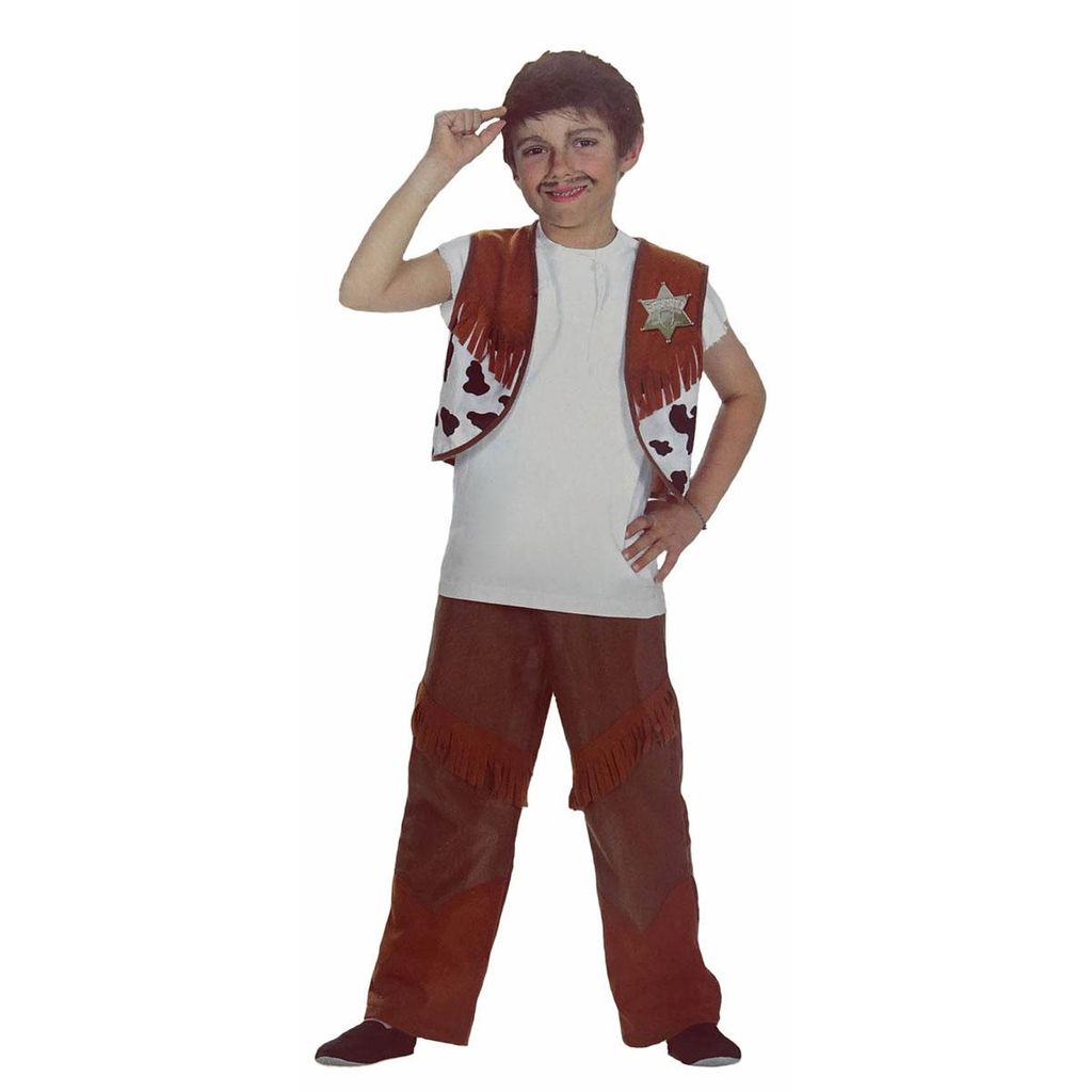 Kinder Cowboykostüm (Weste und Hose) Größe: 140