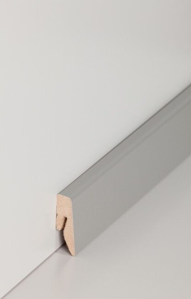 Sockelleisten / Fußleisten "Nauheim" (MDF foliert) - Farbpalette: Design-Stein (718.4037)