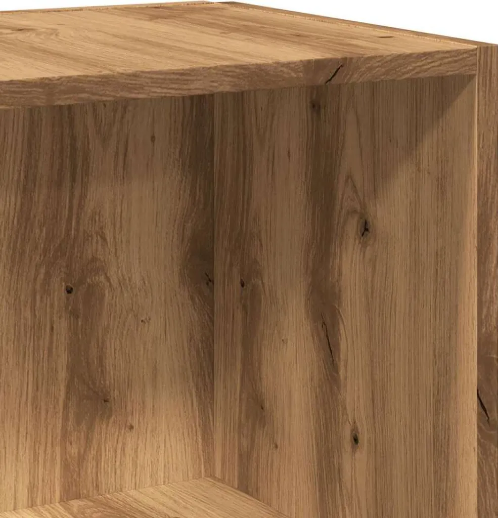 Mobile Angolare 33x33x100 cm Rovere | Scaffale Moderno Truciolato - 6
