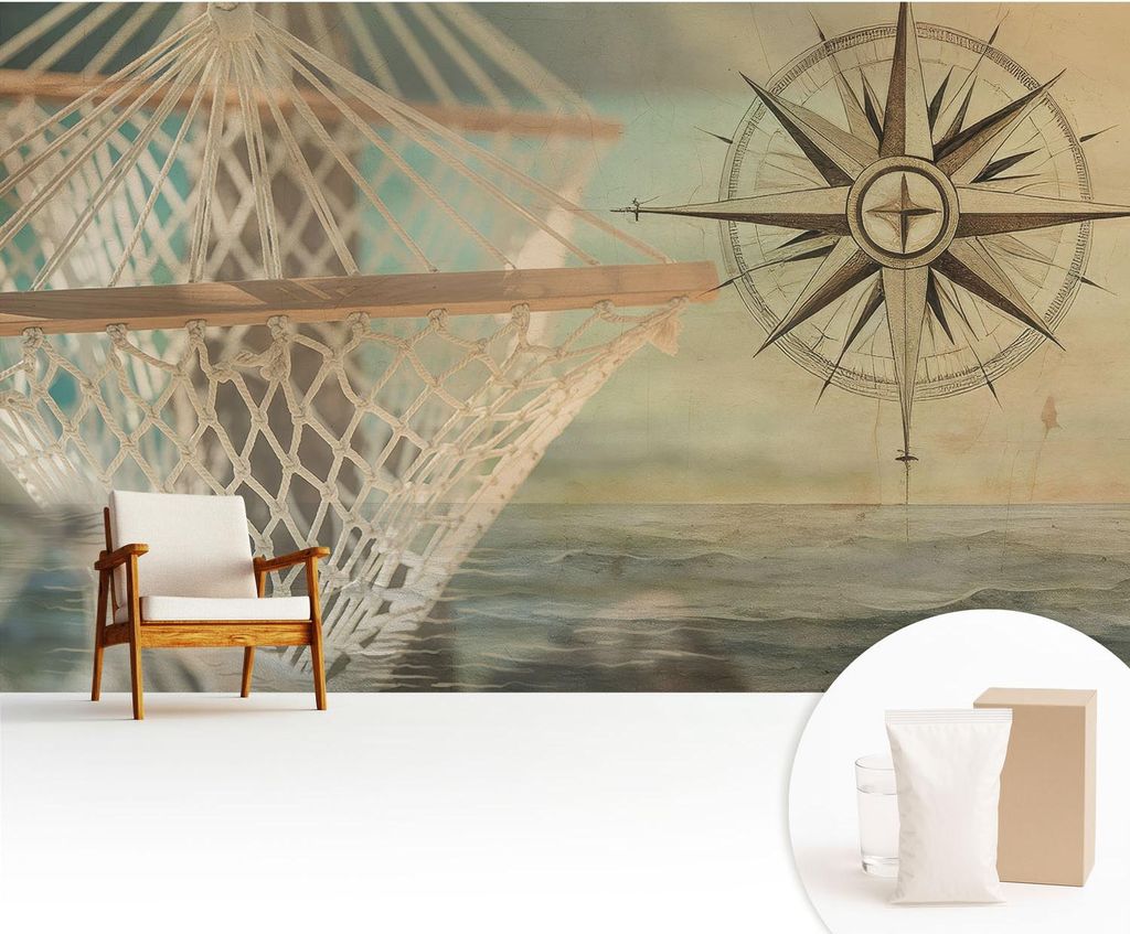 Fototapete - 416x254 cm - Tapete - Wandtapete - Wandbilder - Dekofolie - Tapete Folie - Wand - Dekoration - Wohnzimmer - Entspannung am Meer