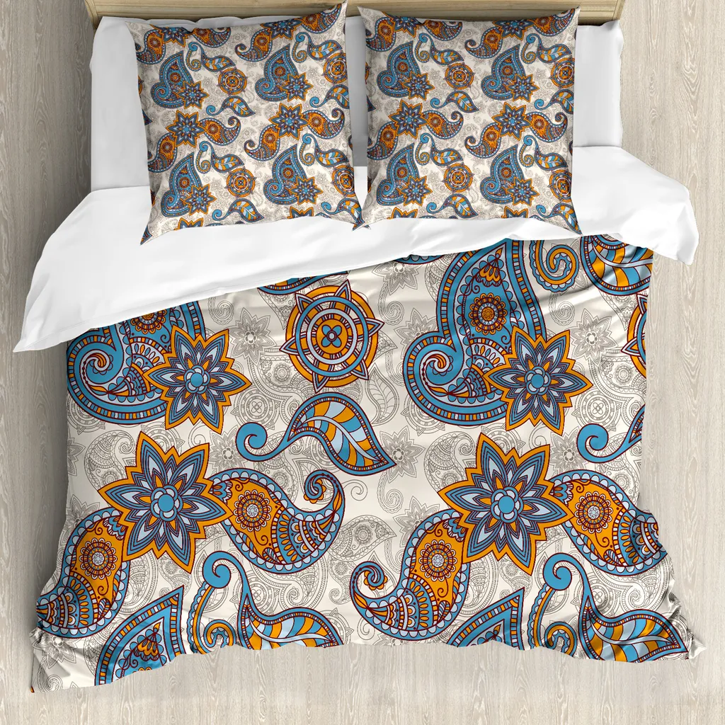 Set Letto ABAKUHAUS Anallergico - Protezione Antiacaro e Stile Paisley