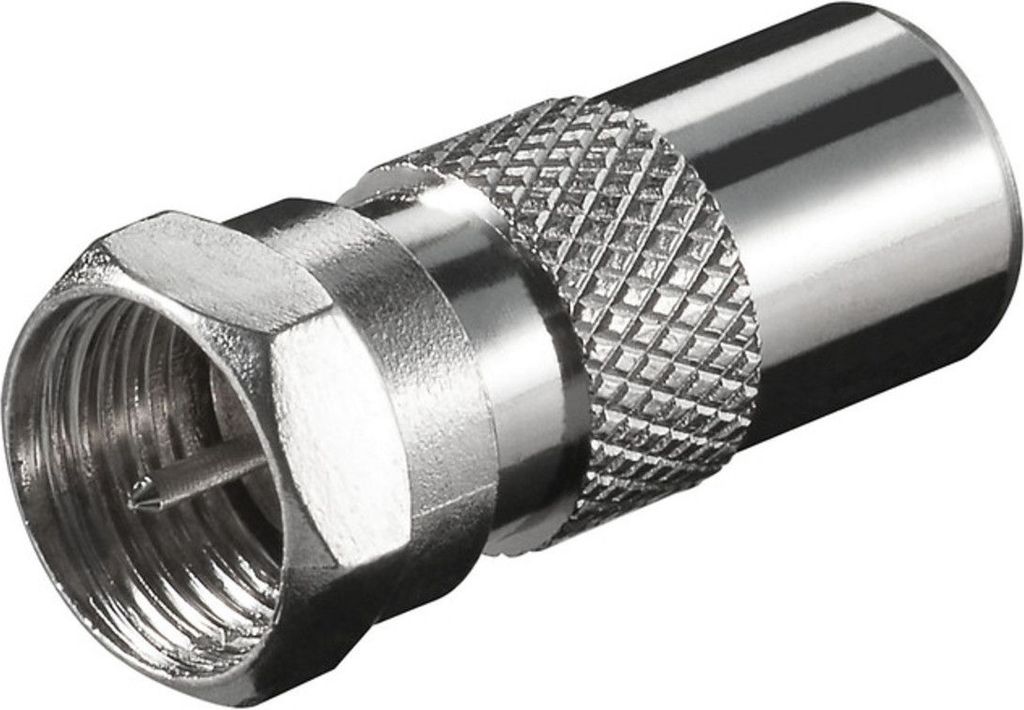 goobay F Adapter F Stecker auf Koax Stecker Zink 29.6 mm Image du produit 
