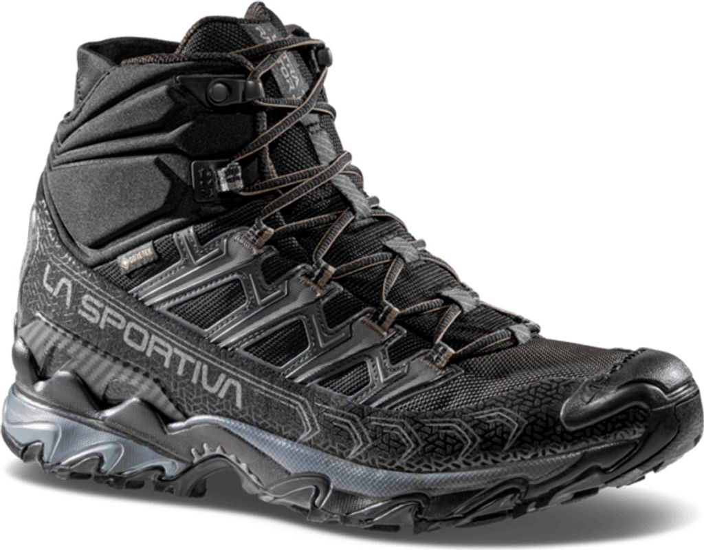 La Sportiva Herren Ultra Raptor II Mid Leather Wide GTX Wanderstiefel Black/Cedar 44,5