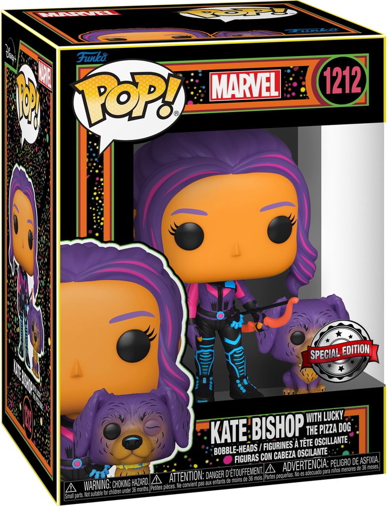 Marvel - Kate Bishop with Lucky the Pizza Dog 1212 Special Edition - Funko Pop! - Vinyl Figur