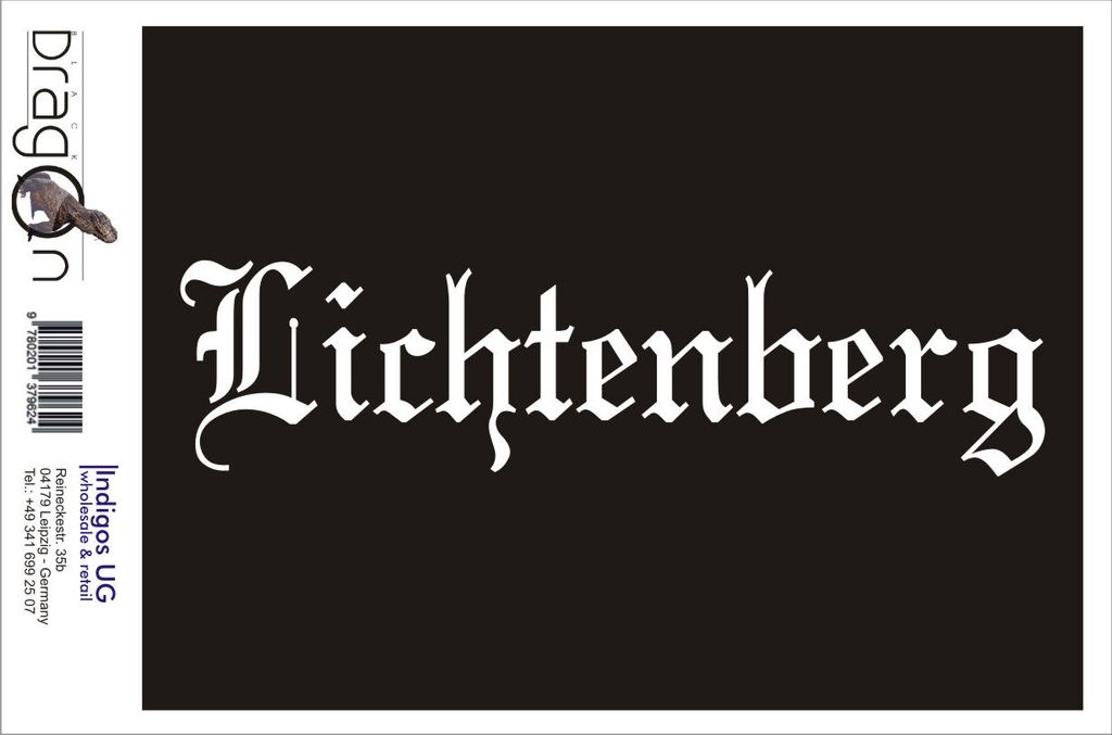 Aufkleber / Autoaufkleber - JDM / Die cut / Auto / OEM - Stadt Lichtenberg - 200x50mm weiß - Heckscheibe / Heckscheibenaufkleber