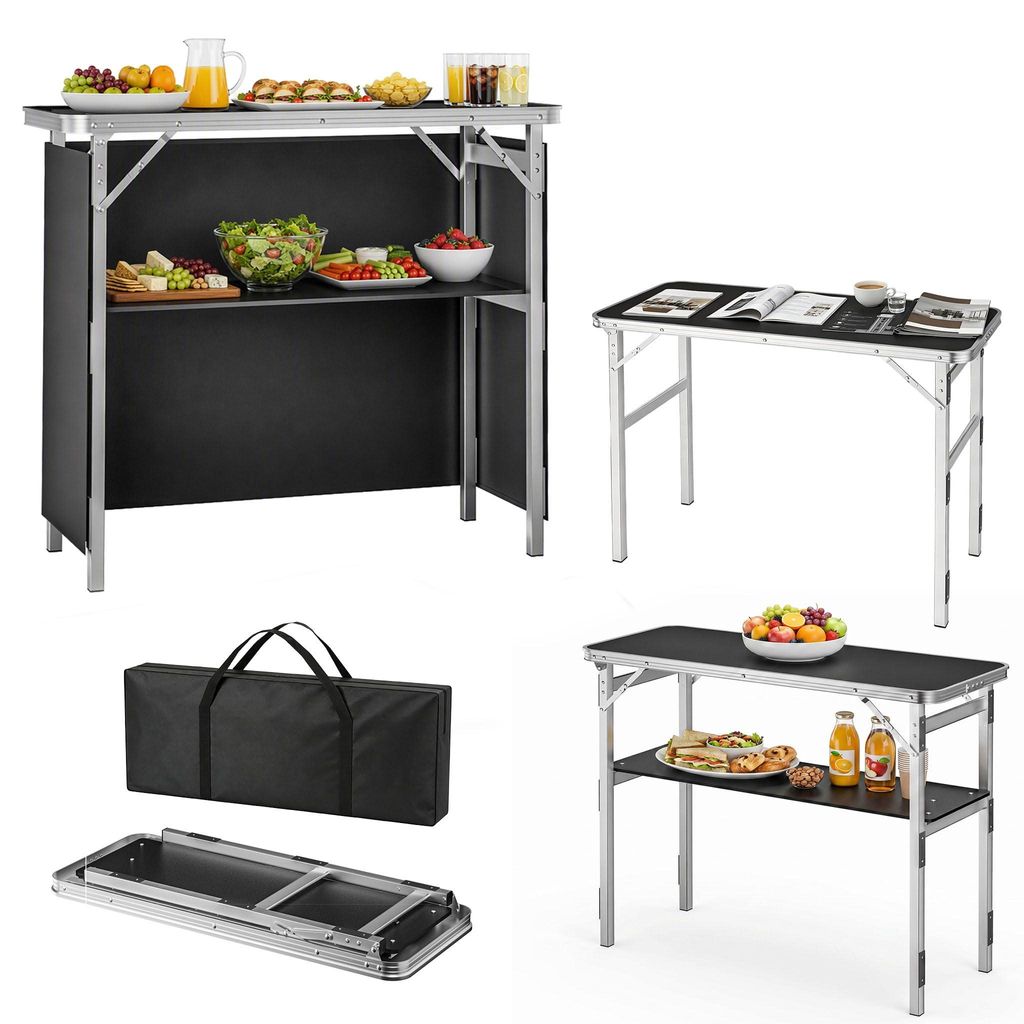 ROSEJANE Faltbare Messetheke 98 x 38 x 85 cm, Klapptisch Produktbild 