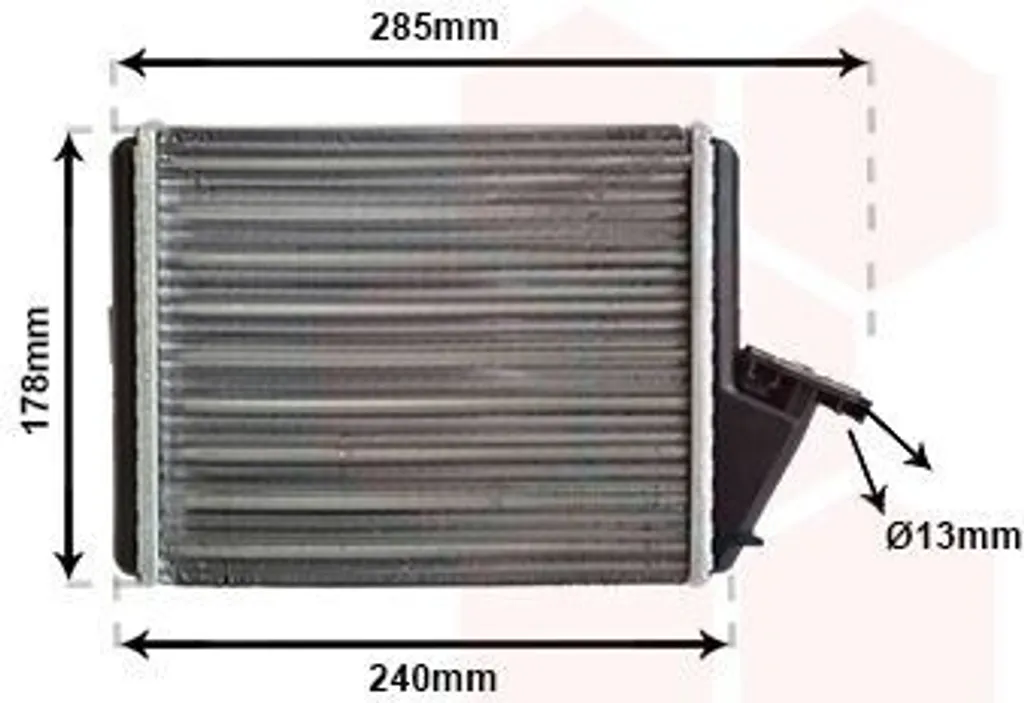 Échangeur Thermique Robuste Van Wezel 09006031 Haute Résistance pour C15