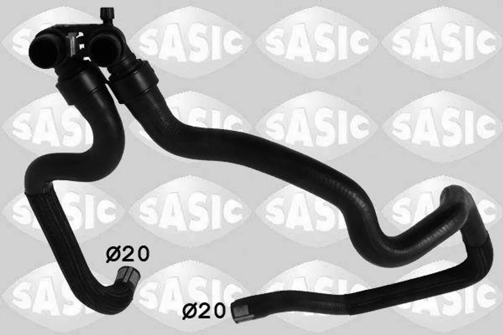 Tuyau de radiateur SASIC 3400051 compatible OE 6466CG pour Berlingo