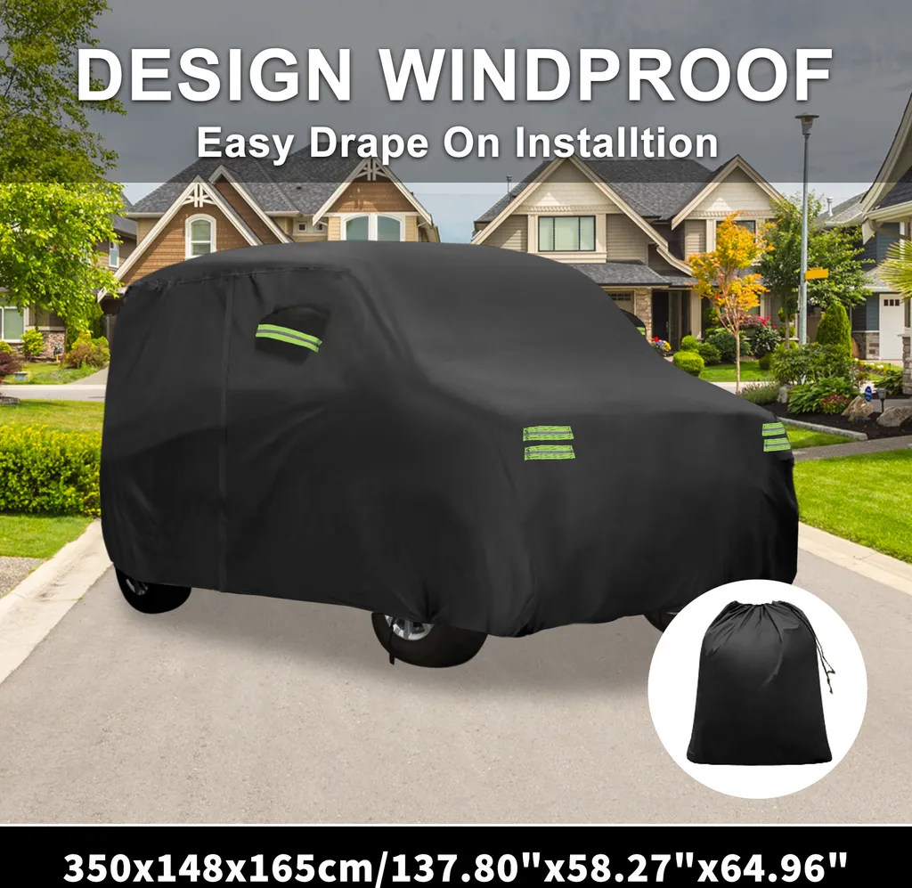 Housse de Voiture Anti-UV en Aluminium pour Honda N-Box - Coupe-Vent Noir