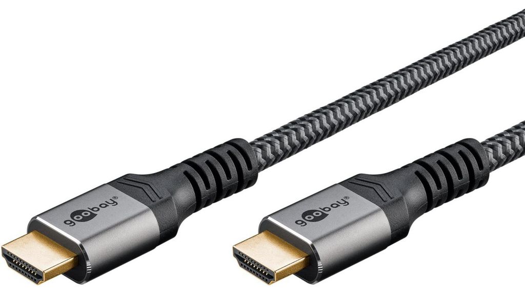 goobay Plus High-Speed-HDMI-Kabel mit Ethernet, 4K @ 60Hz, (5 Meter)