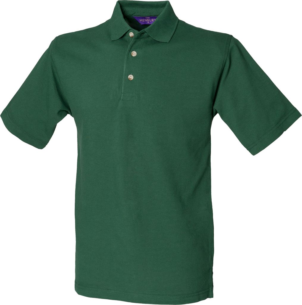 Henbury Herren Polo-Shirt, unifarben RW617 (S) (Flaschengrün)