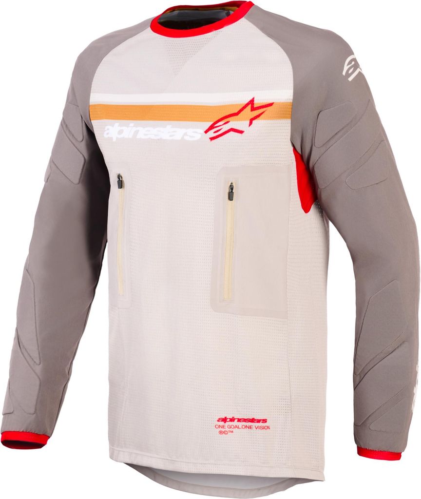 Alpinestars Maxdura Dual Motocross Jersey, grau/braun, 3XL