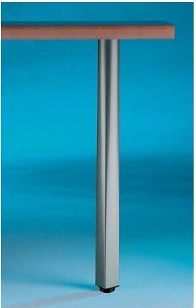 Naber Quadra Tonda. Stützfuß, alufarbig RAL 9006 - Trag-/Stützelement