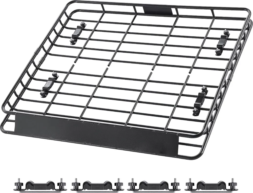 Galerie de Toit SucceBuy Panier Bagage 1095x1270x105mm pour SUV et 4x4
