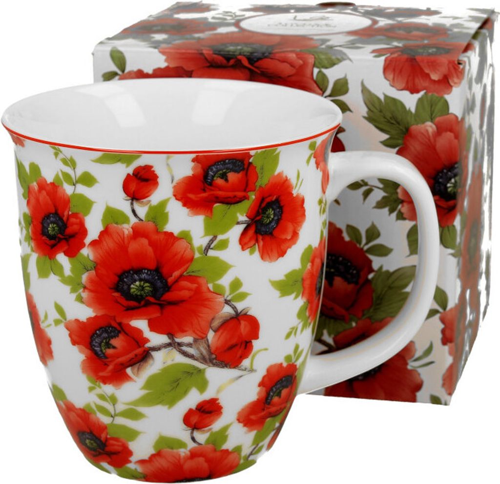 DUO FLORAL Becher 650 ml LINA New Bone China Porzellan Produktbild 
